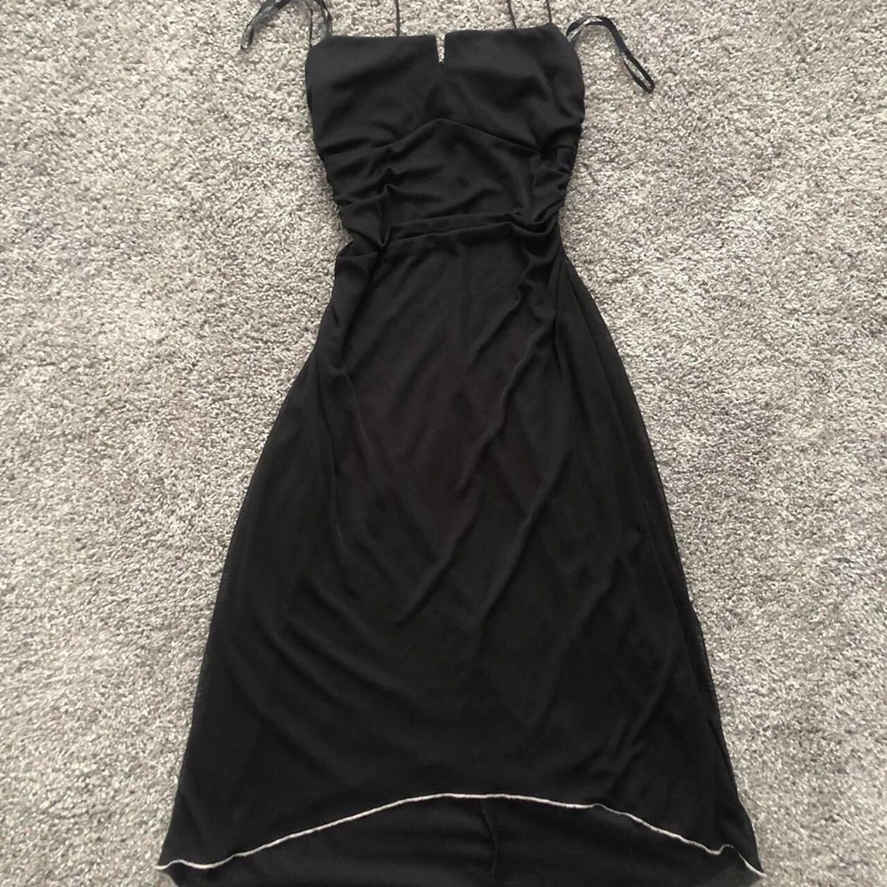 🎀⭐️City Triangles Black Runched Waist Dress⭐️🎀